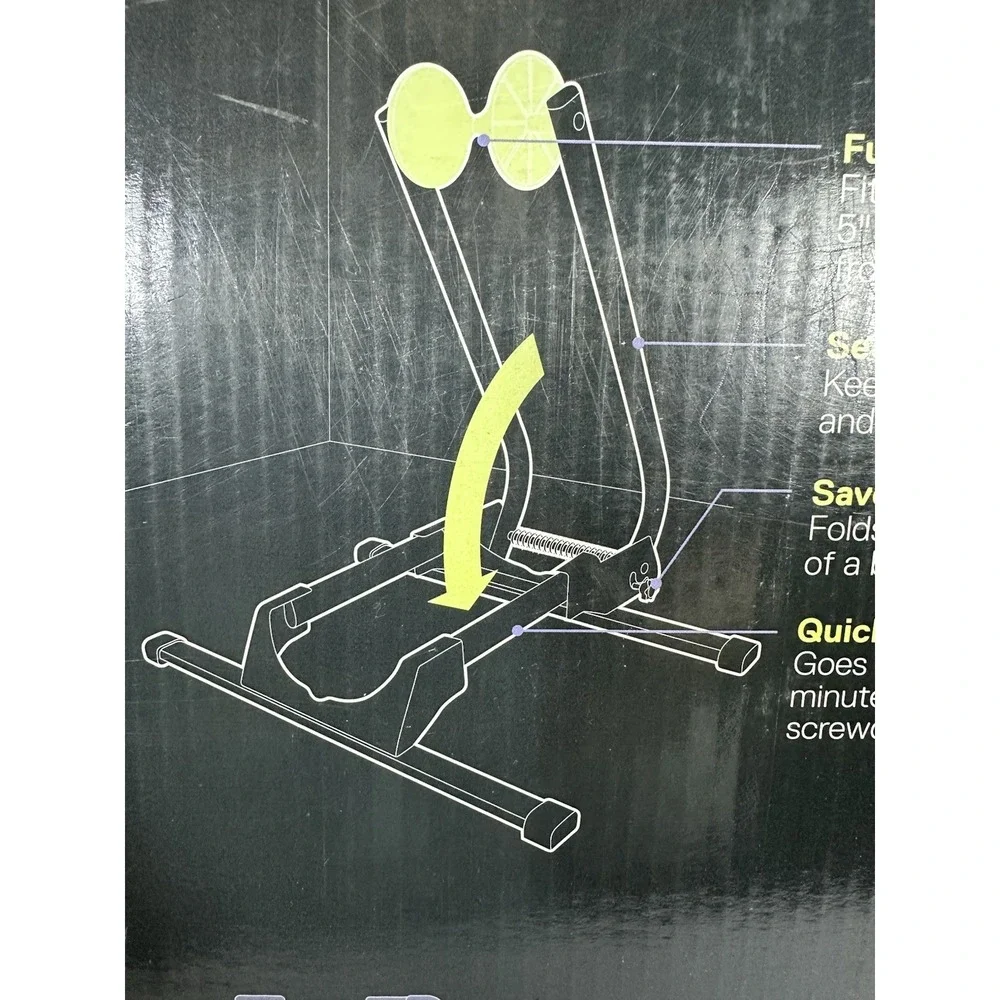 Delta Adjustable Spring Bicycle Floor Stand Rack RS8700 Foldable Space Saver